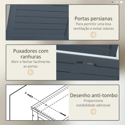 Sapateira Vertical Vergu com 3 Compartimentos - Design Nórdico