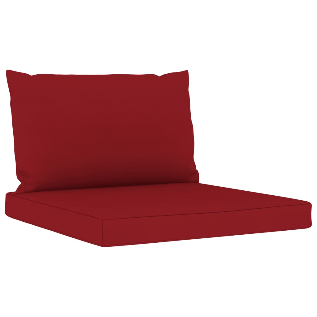 10 pcs conjunto lounge de jardim c/ almofadões vermelho tinto - Leva - Me - Contigo