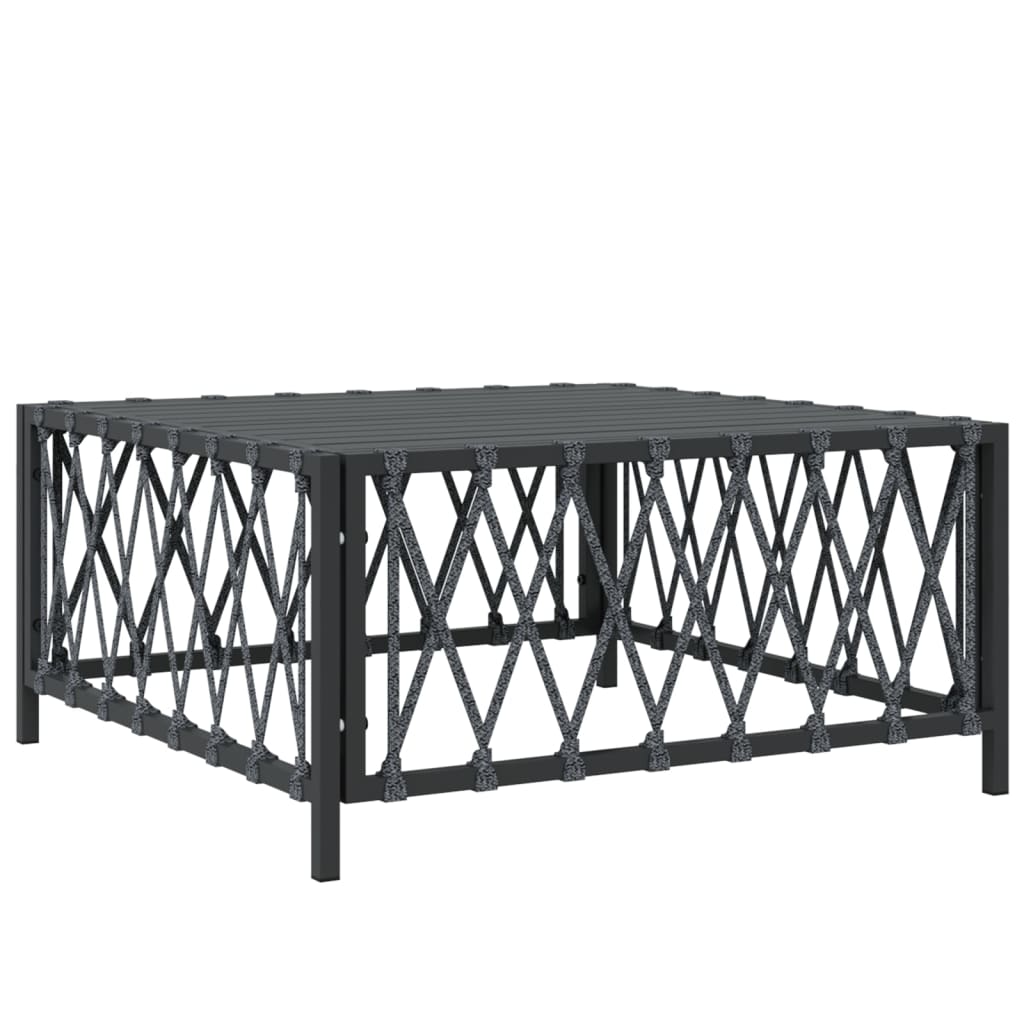 10 pcs conjunto lounge de jardim com almofadões aço antracite - Leva - Me - Contigo