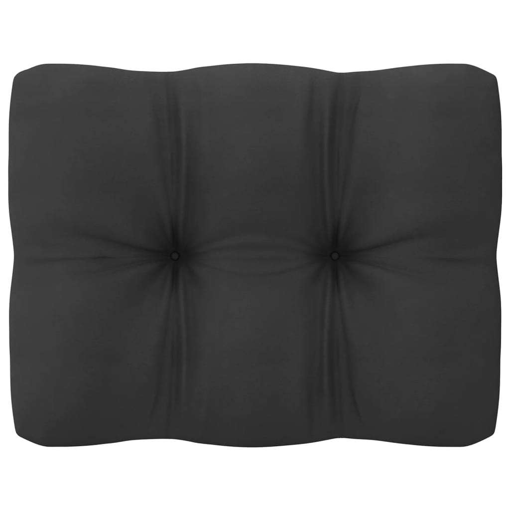 10 pcs conjunto lounge jardim c/ almofadões pinho maciço preto - Leva - Me - Contigo