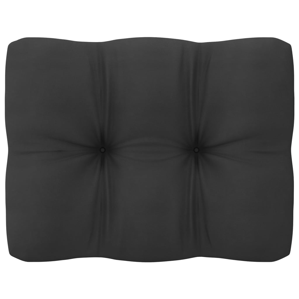 10 pcs conjunto lounge jardim c/ almofadões pinho maciço preto - Leva - Me - Contigo