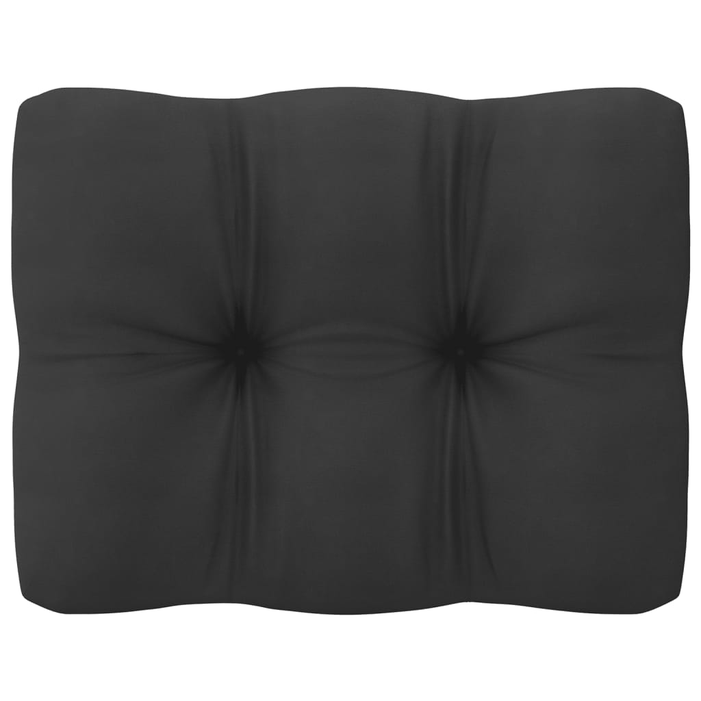 10 pcs conjunto lounge jardim c/ almofadões pinho maciço preto - Leva - Me - Contigo