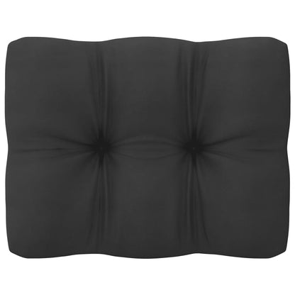 10 pcs conjunto lounge jardim c/ almofadões pinho maciço preto - Leva - Me - Contigo