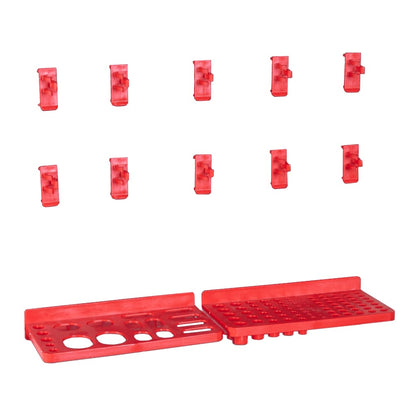 103 pcs kit caixas arrumação c/ painéis parede vermelho e preto - Leva - Me - Contigo