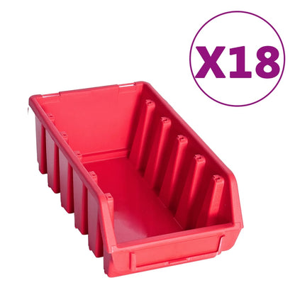 103 pcs kit caixas arrumação c/ painéis parede vermelho e preto - Leva - Me - Contigo