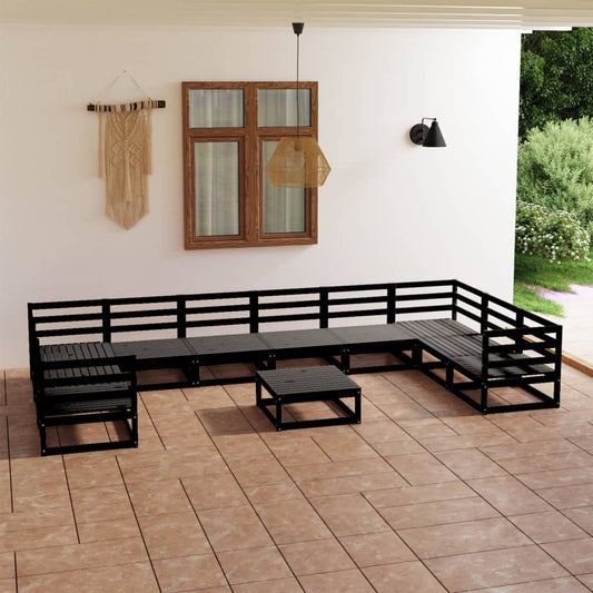 11 pcs conjunto lounge de jardim pinho maciço - Leva - Me - Contigo