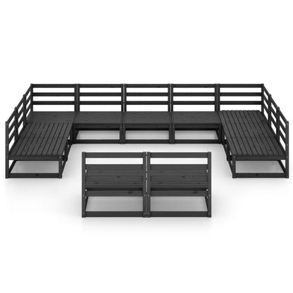 11 pcs conjunto lounge de jardim pinho maciço - Leva - Me - Contigo