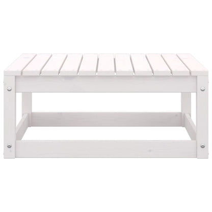 11 pcs conjunto lounge de jardim pinho sólido branco - Leva - Me - Contigo