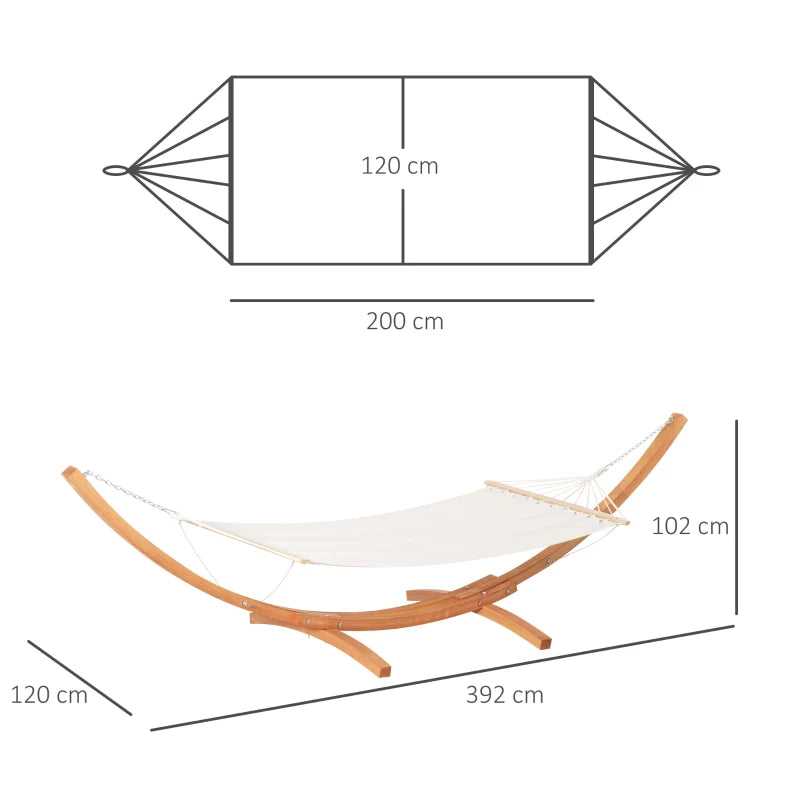 Cama de Jardim com Suporte de Madeira de Lariço