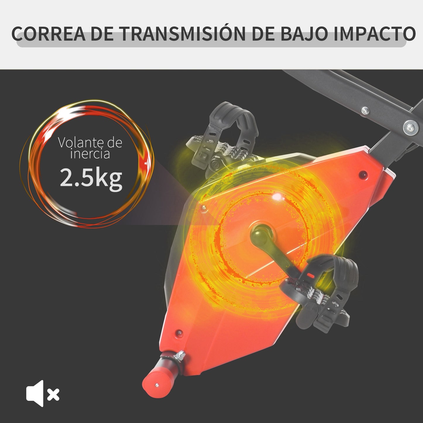 Bicicleta Estática Dobrável com Altura e Resistência Ajustáveis com Tela LCD e Assento com Encosto 51x97x115cm Vermelha