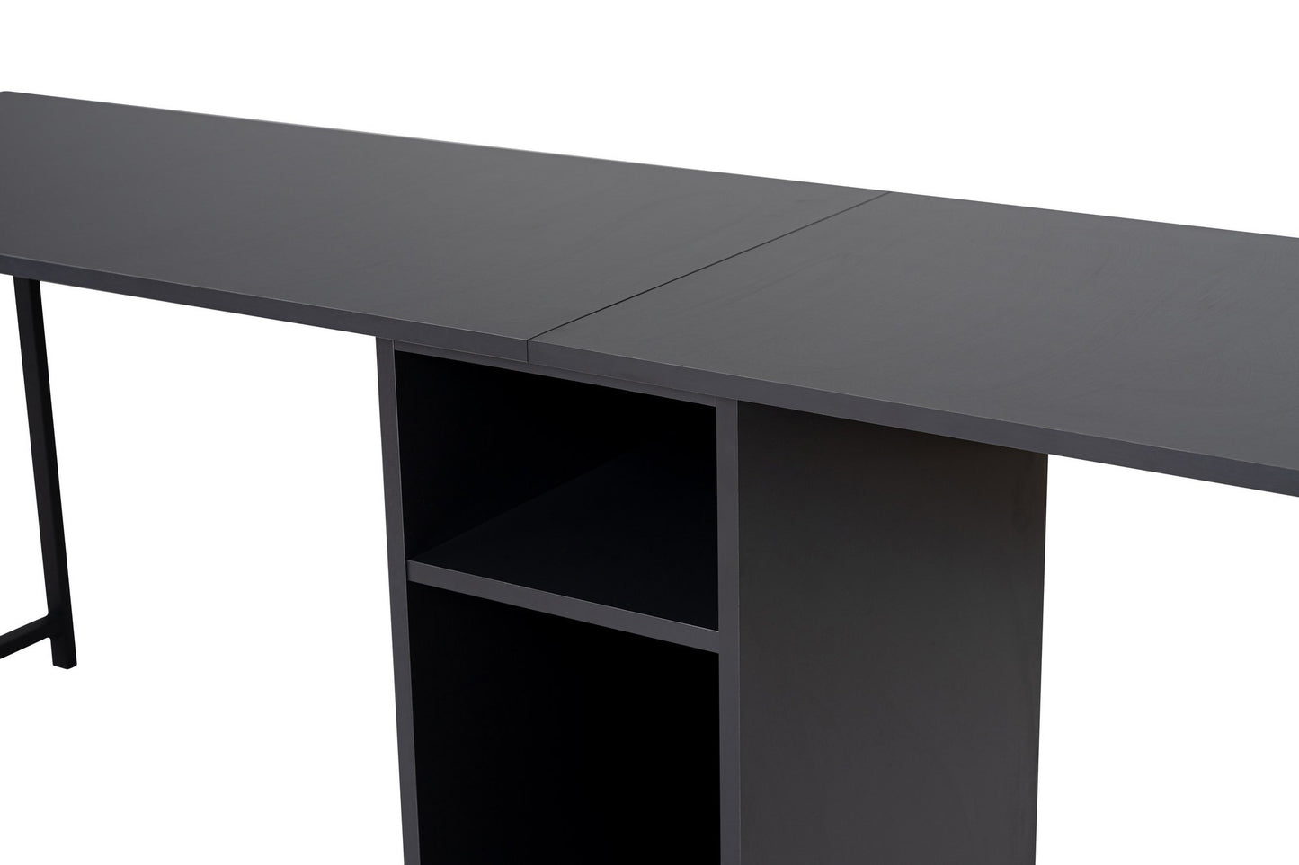 Secretária Dupla "Twin Study Desk" – 240x60x74 cm, Design Moderno