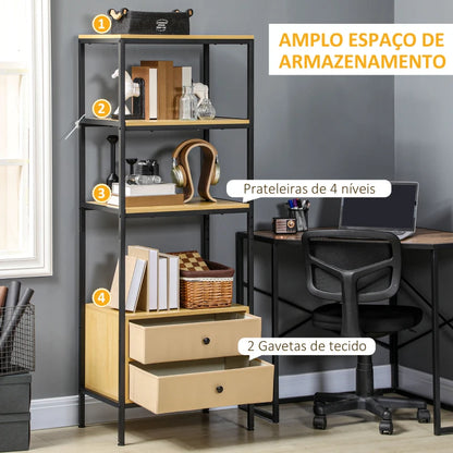 Estante Cameli com 2 Gavetas - Design Moderno