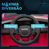 AIYAPLAY Carro Elétrico para Crianças acima de 3 Anos com Licença Land Rover Discovery Sport Carro Elétrico Infantil com Bateria 12V Controlo Remoto Faróis Buzina e Música 106x65,5x51 cm Rosa