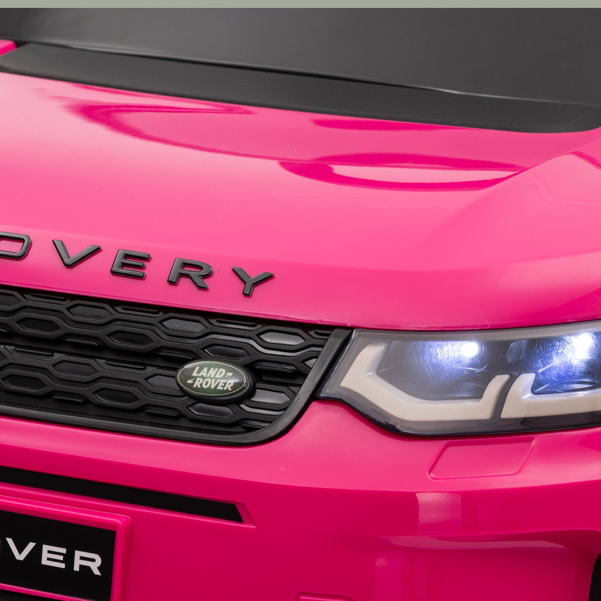 AIYAPLAY Carro Elétrico para Crianças acima de 3 Anos com Licença Land Rover Discovery Sport Carro Elétrico Infantil com Bateria 12V Controlo Remoto Faróis Buzina e Música 106x65,5x51 cm Rosa