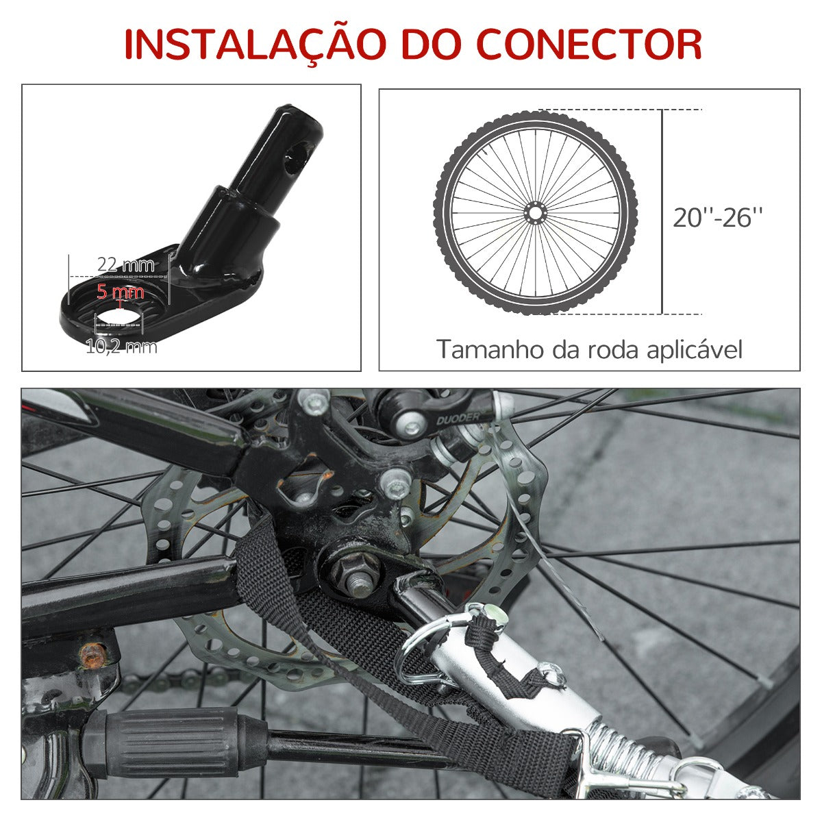 PawHut Reboque de Bicicleta para Cães 2 em 1 Carrinho para Animais de Estimação com Porta Enrolável Cinto de Segurança Bandeira e Refletores 130x64x92cm Vermelho e Cinza