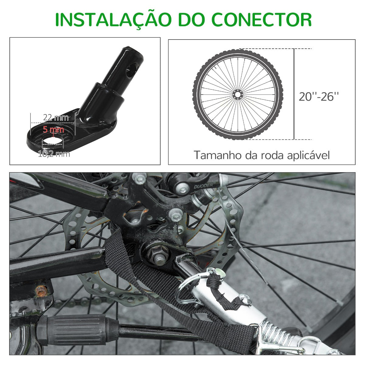 PawHut Reboque de Bicicleta para Cães 2 em 1 Transporte para Animais de Estimação com Porta Enrolável Janelas Cinto de Segurança Bandeira e 6 Refletores 134x73x108cm Verde