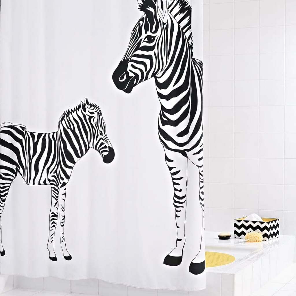 RIDDER Cortina de duche Zebra 180x200 cm