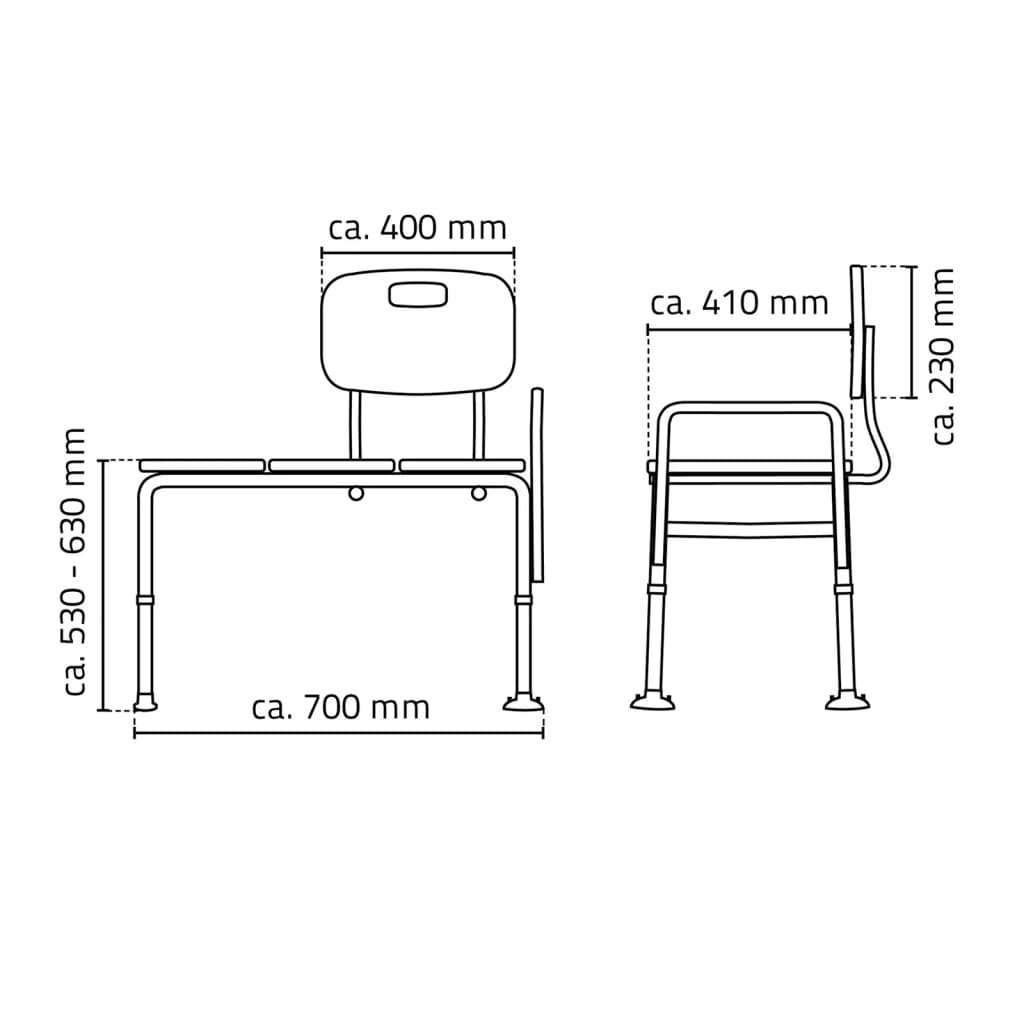 RIDDER Assento para banheira 150 kg branco A0120101