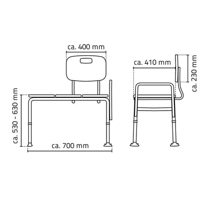 RIDDER Assento para banheira 150 kg branco A0120101