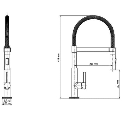 SCHÜTTE Torneira misturadora para lavatório UNICORN cromado