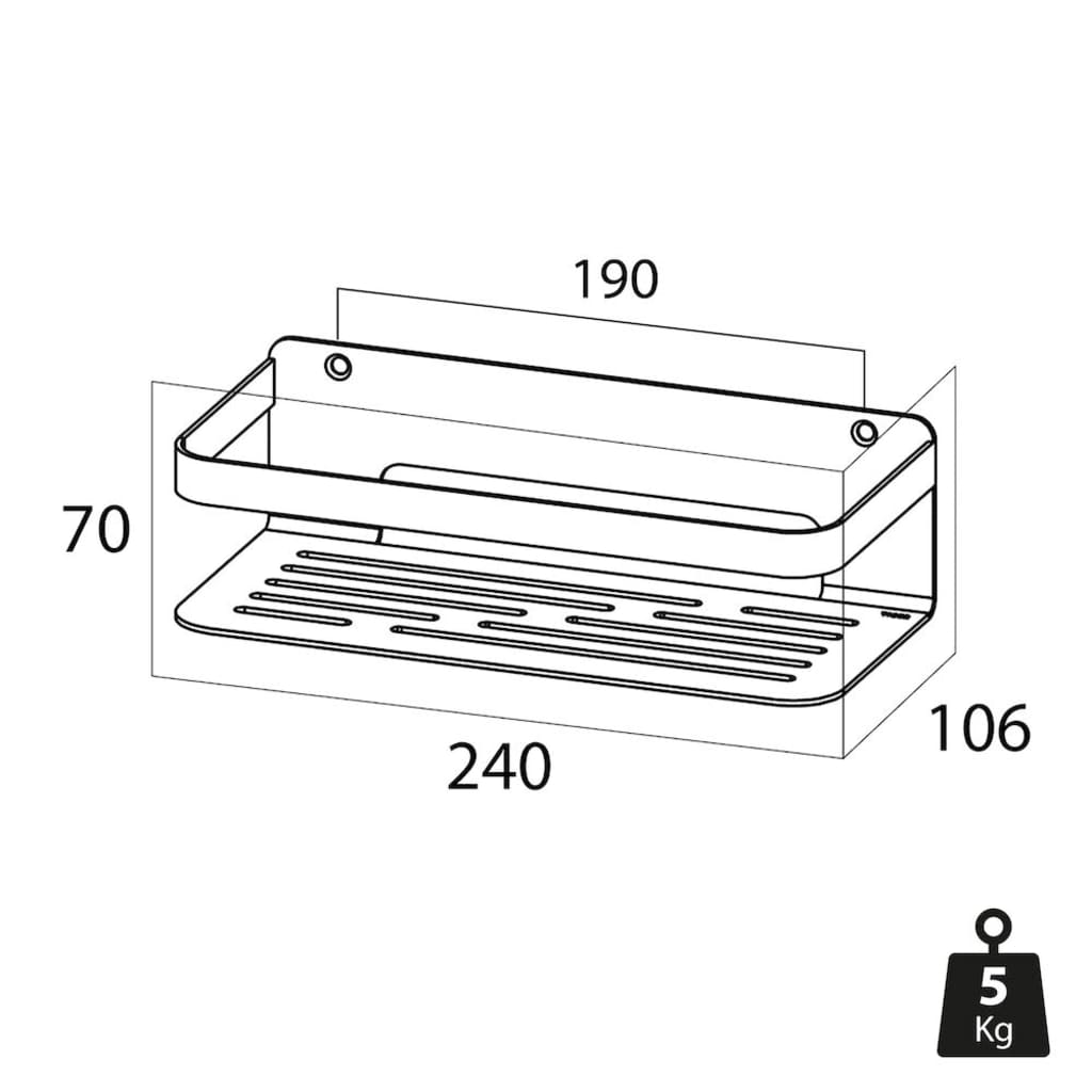 Tiger Prateleira para casa de banho Caddy cromado 1400030346