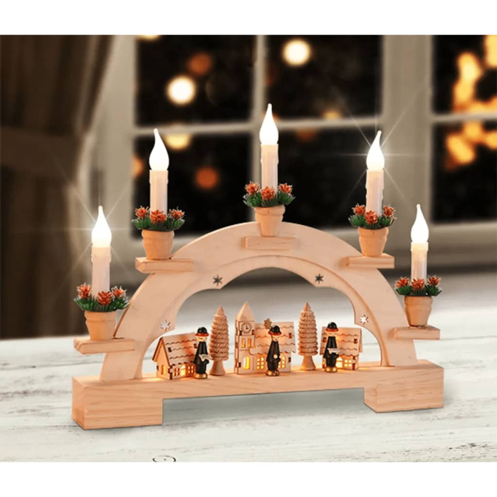 Arco de Natal Decorativo com Iluminação LED - Design Nórdico