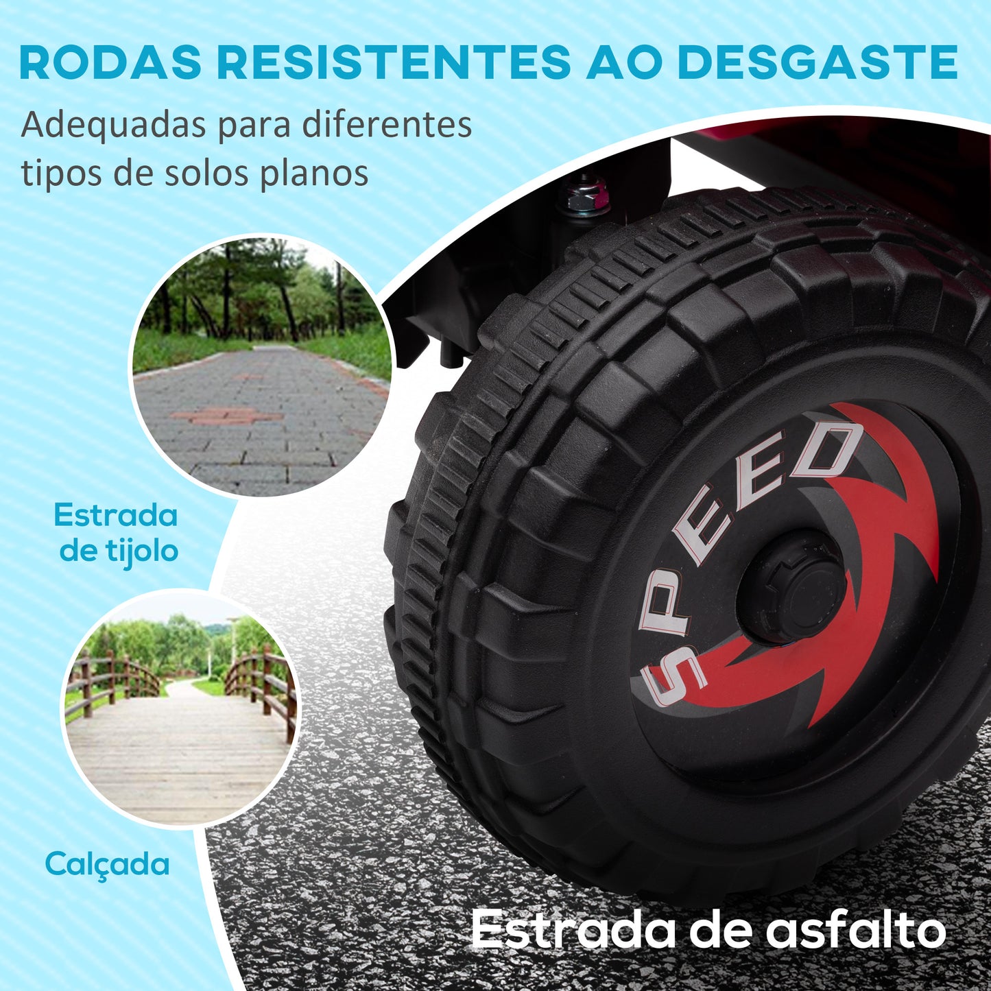 HOMCOM Quadriciclo Elétrico para Crianças 18-36 Meses Veículo Elétrico a Bateria de 6V com Velocidade 2,5 km/h Avanço e Marcha Atrás 70x41,5x48,5 cm Rosa