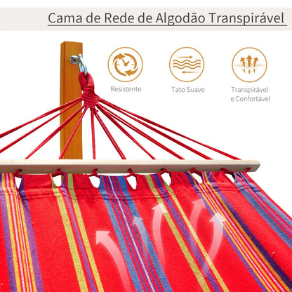 Cama de Jardim Tricolor com Suporte de Madeira de Lariço