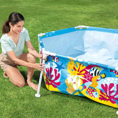 Bestway Piscina de superfície infantil Steel Pro UV Careful 183x51 cm