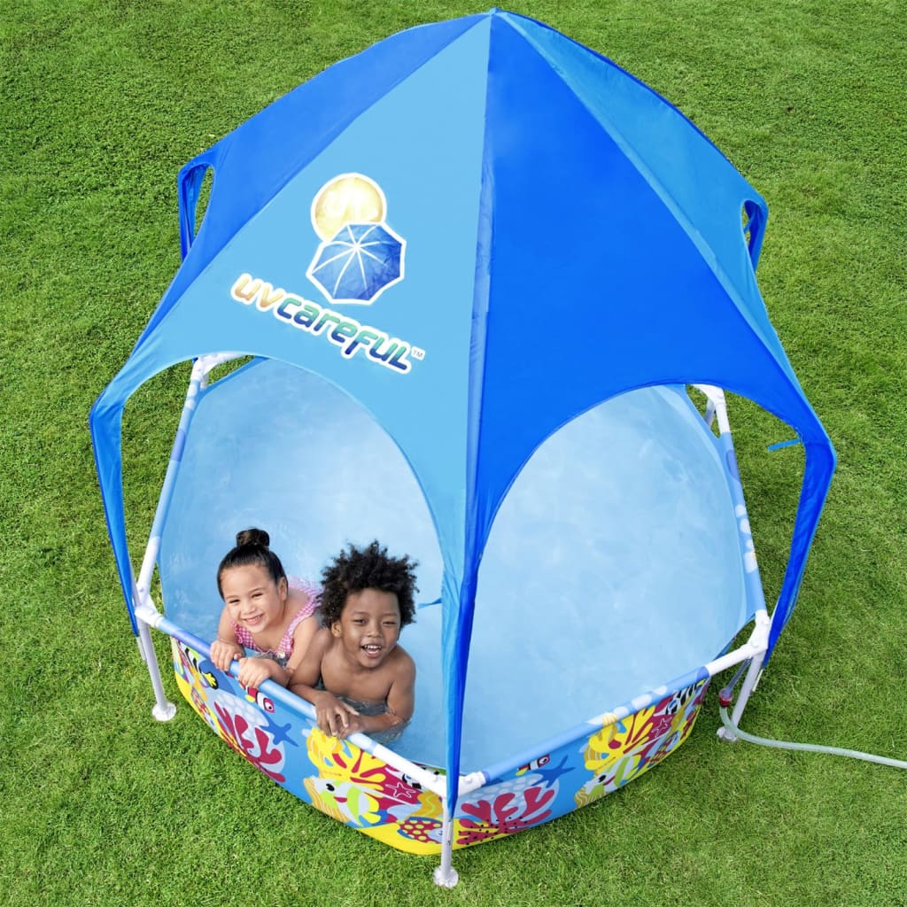 Bestway Piscina de superfície infantil Steel Pro UV Careful 183x51 cm