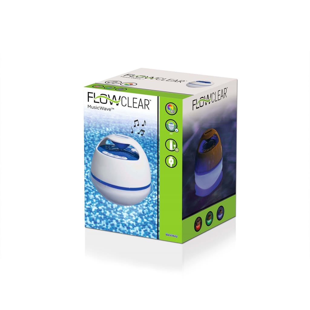 Bestway Coluna flutuante Bluetooth com luzes LED