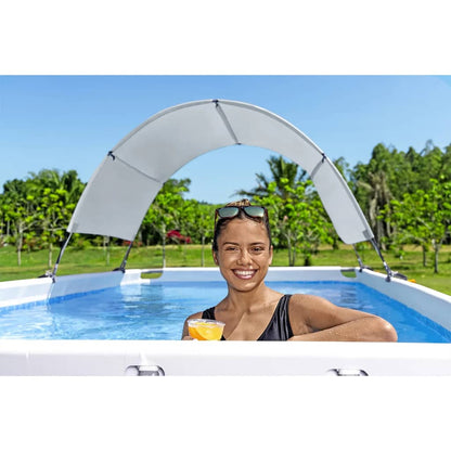 Bestway Toldo para piscina acima do solo branco