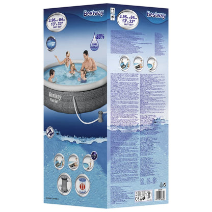 Bestway Conjunto piscina insuflável Fast Set com bomba 396x84 cm