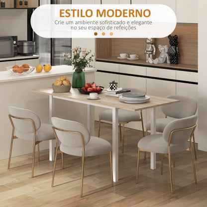 Mesa de Jantar Lucik Extensível - 110-160cm - Design Moderno