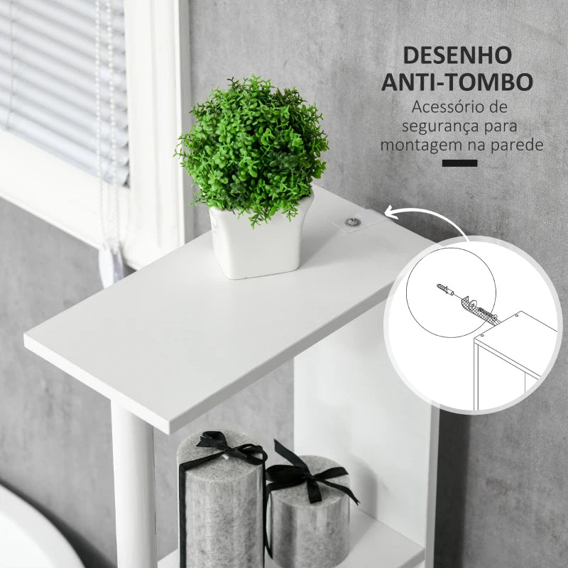 Armário Alto Daf de Casa de Banho - Preto e Branco - Design Nórdico