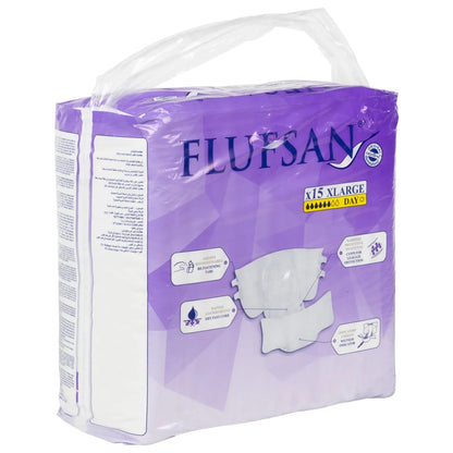 Flufsan Fraldas descartáveis para adultos 15 pcs tamanho XL