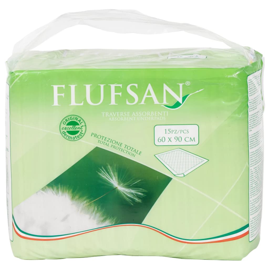 Flufsan Resguardo de cama para incontinência 90 pcs 60x90 cm