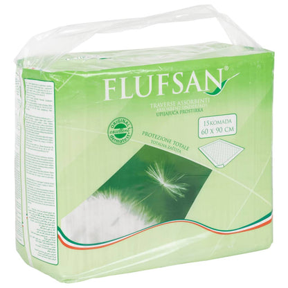 Flufsan Resguardo de cama para incontinência 90 pcs 60x90 cm