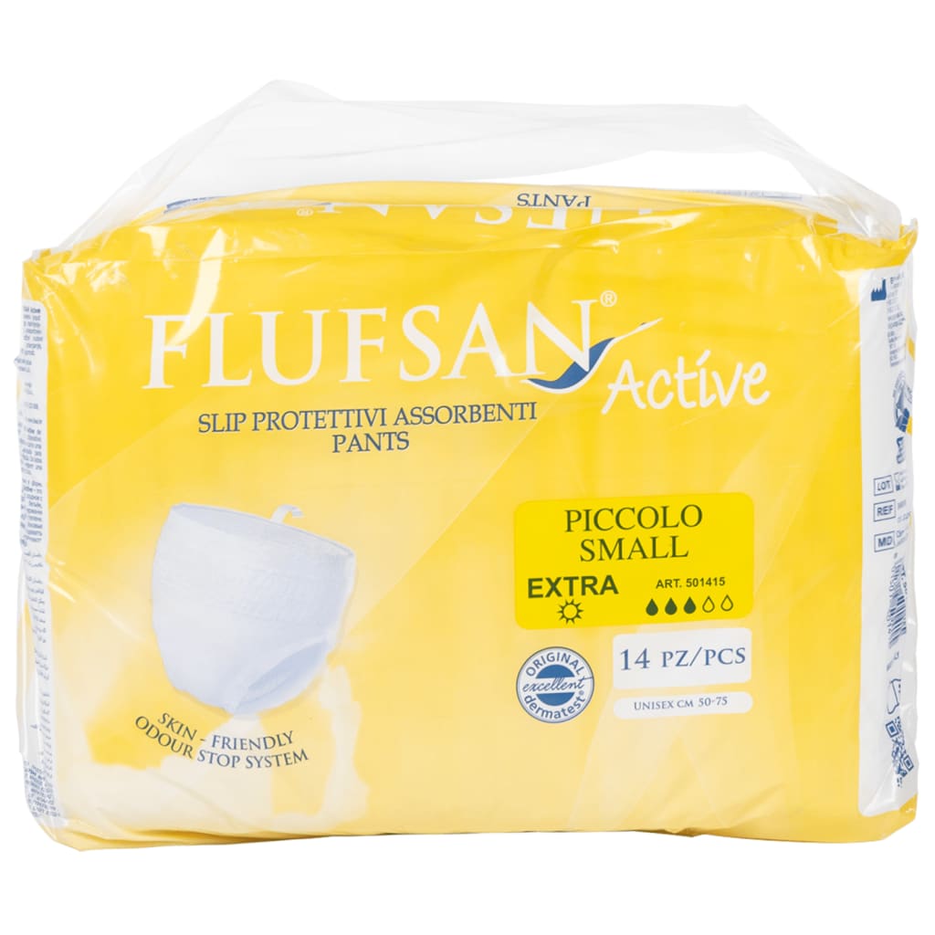 Flufsan Fraldas de incontinência para adultos 14 pcs tamanho S