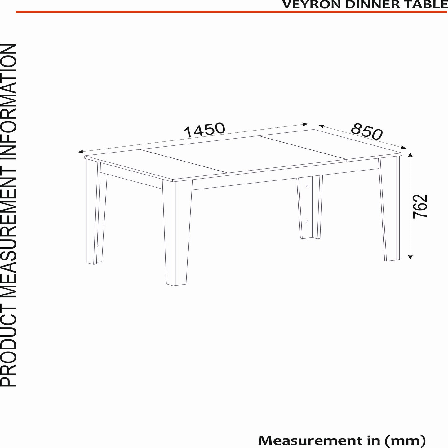 Mesa de Jantar "Veyron" – 145x85x76.2 cm – Branco, Travertino, Arenito e Dourado – Design Moderno e Glamour