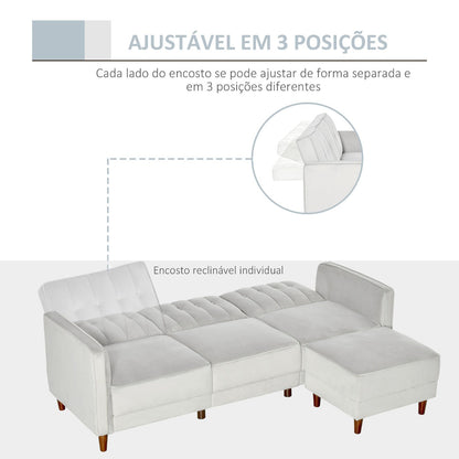 Sofá Cama Chaise Longue Lury - Design Nórdico