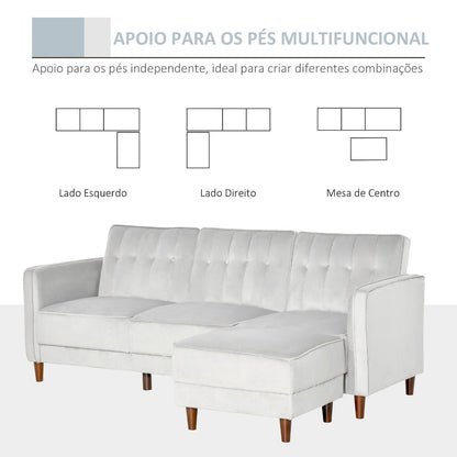 Sofá Cama Chaise Longue Lury - Design Nórdico