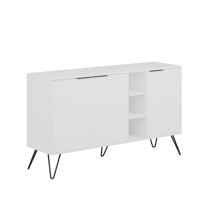 Aparador "Lisboa" - Branco - 142x83x35.6 cm - Design Moderno