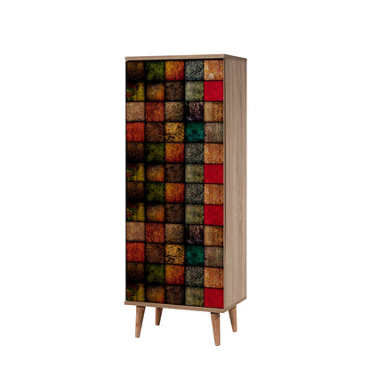 Sapateira "Filinta" - Multicor - 135x50x38 cm – Design Contemporâneo