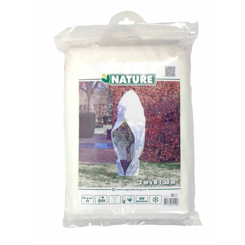 Nature Protetor plantas contra geada c/ fecho 70g/m² 1,5x1,5x2m branco