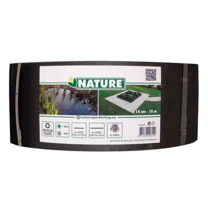 Nature Borda de jardim 14 cm x 10 m 7mm preto