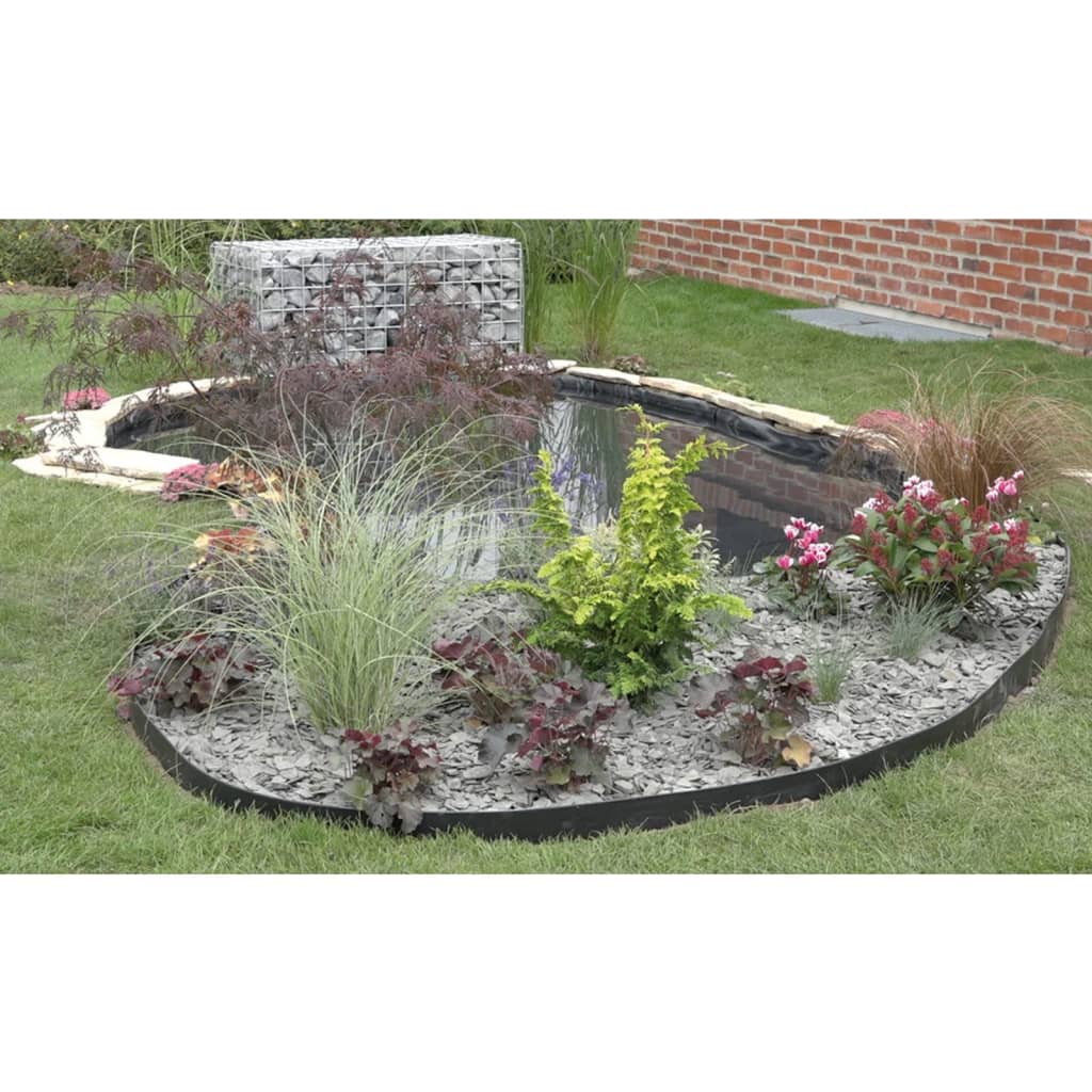 Nature Borda de jardim 14 cm x 10 m 7mm preto