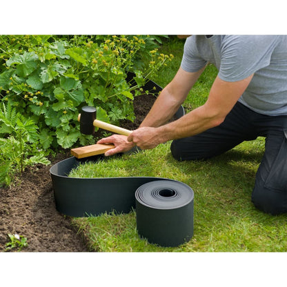 Nature Borda de jardim 0,075x10 m 3 mm preto