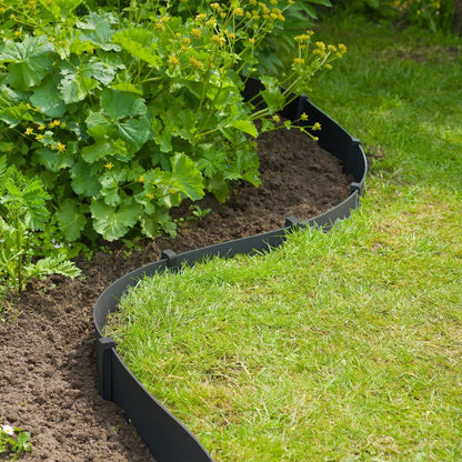 Nature Estacas de enterrar para jardim 10 pcs pequenas preto