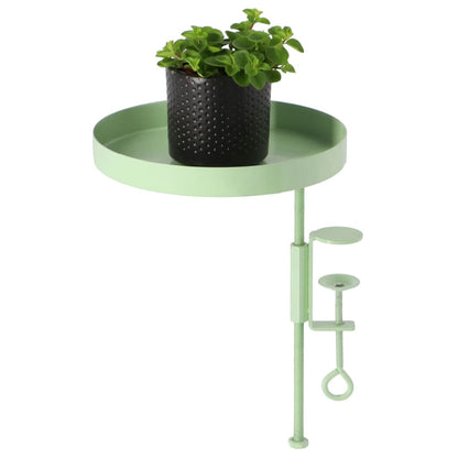 Esschert Design Tabuleiro para plantas redondo com braçadeira M verde